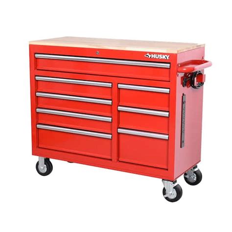 husky 8 drawer metal tool box|husky 8 drawer mobile workbench.